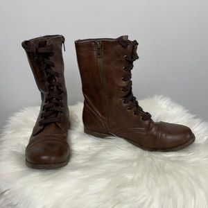 Mossimo Brown Combat Boots - 8